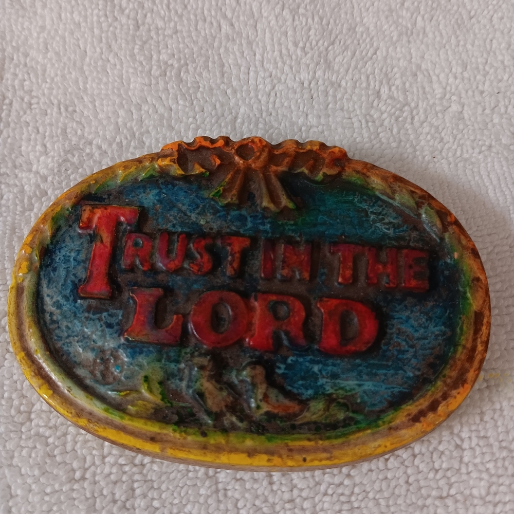 Colorful Religious Plaque